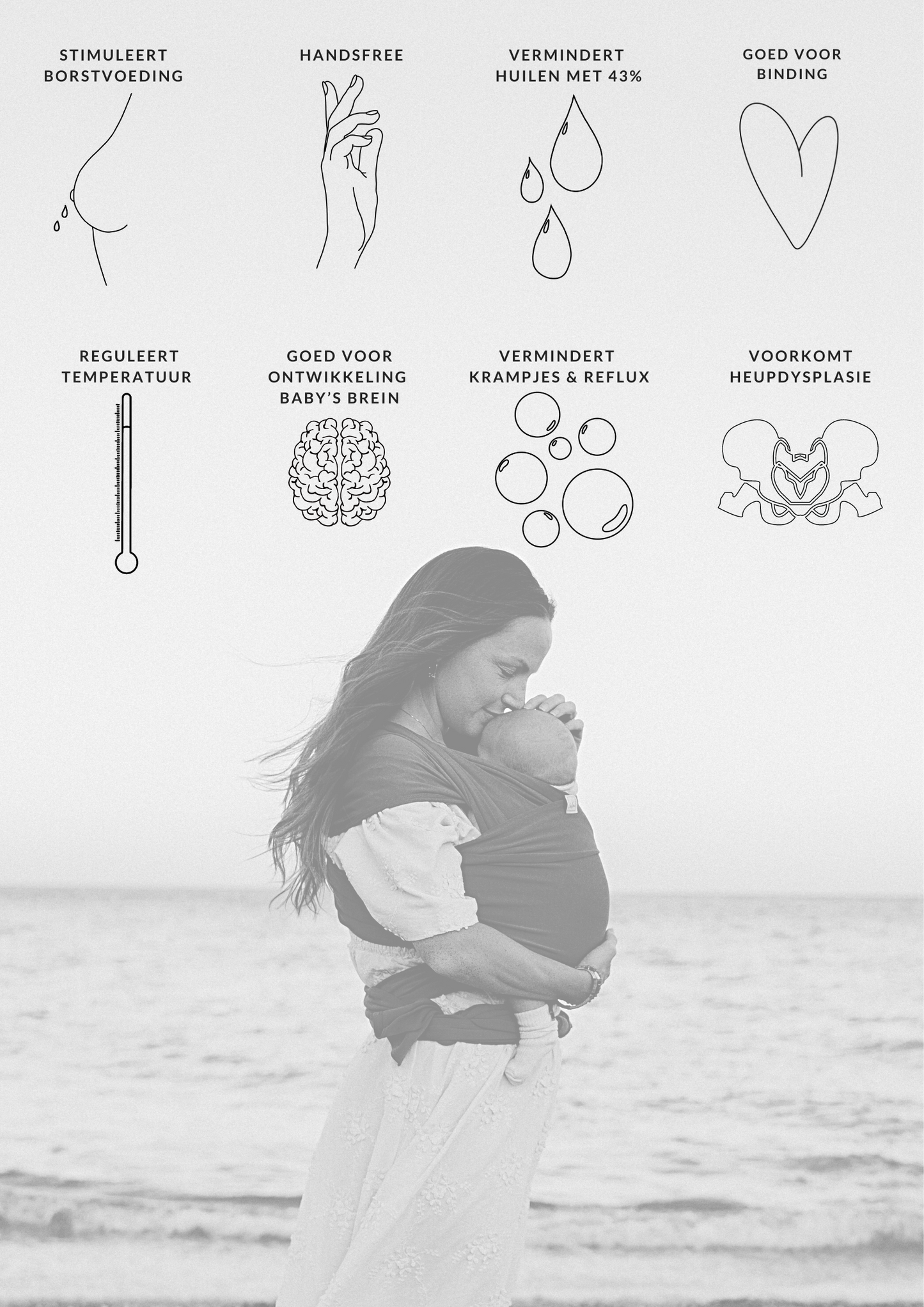 My Jalou – Babytragetuch – Zebrastreifen