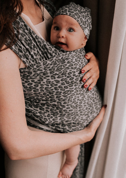 My Jalou - Stretchy Wrap - Slate Gray Leopard